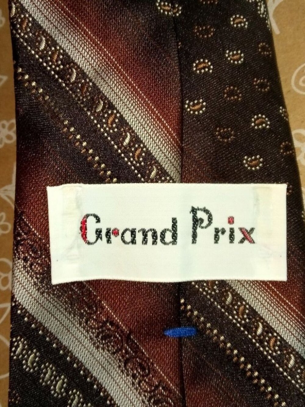 Grand Prix Brown Striped Tie
